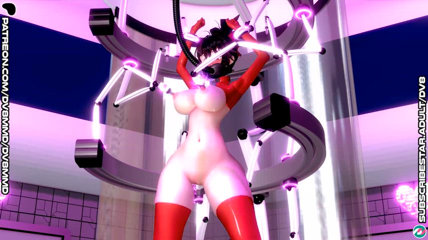 Raven Branwen (RWBY) Trained to "slut-sway" by Electric Shocks -DV8Animations