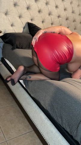 Pantyhose covered ass or naked