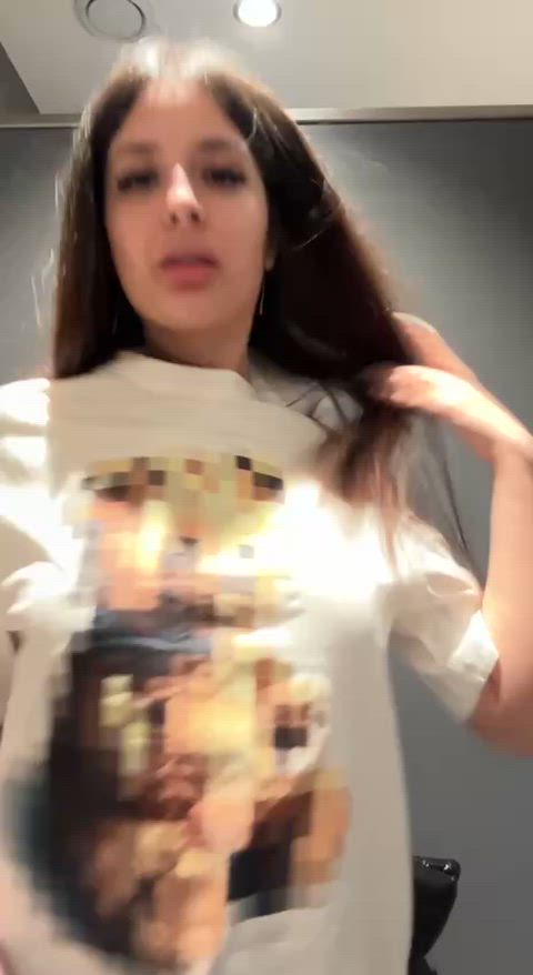 A little naughty in McDonald's bathroom