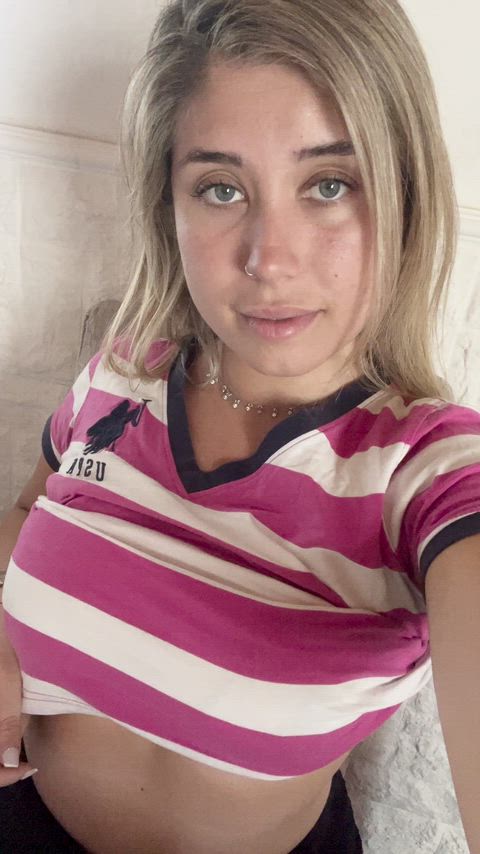 Ready to pull off my shirt and cum all over my tits?