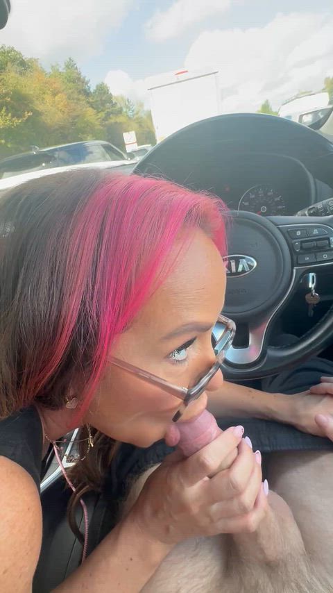 I just love cum so much. Stuck in traffic… I had an idea to pass the time
