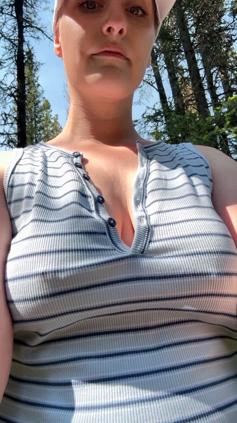 Babe Big Tits Blonde Boobs Natural Tits Outdoor Public Tits Porn GIF by deedeebabbii
