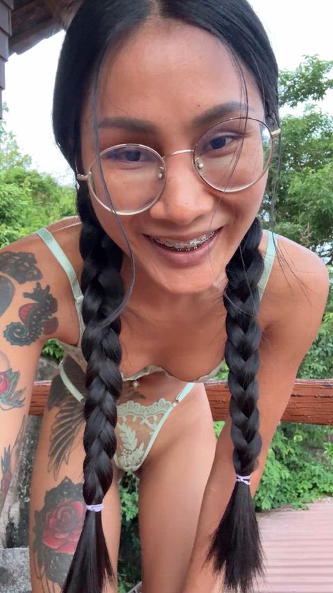 You like to fuck small Asian girls with braids and braces?