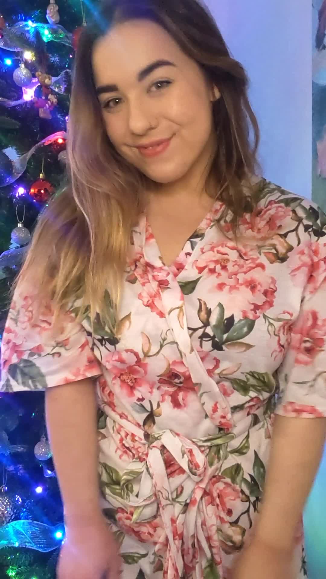 as your christmas present, can i strip and bounce my titties for you?