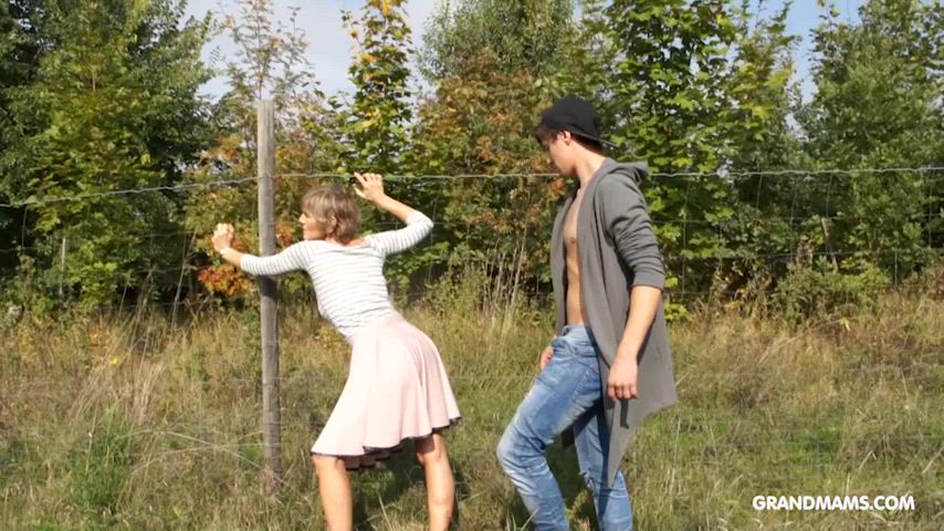 Grandma Mature Old Outdoor Standing Doggy Porn GIF by adultprime