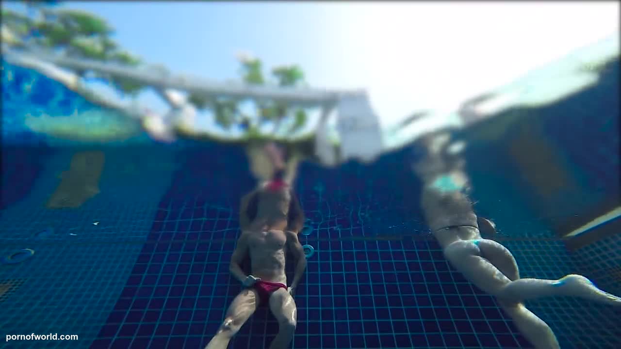 This Blonde Made Me Cum in a Public Pool!