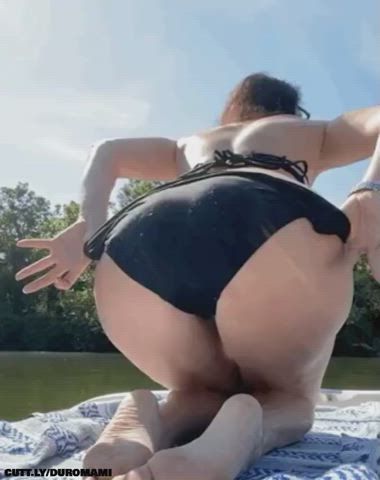 Amateur Ass Big Ass Booty Flashing Hotwife Outdoor Public Pussy Porn GIF by duromami