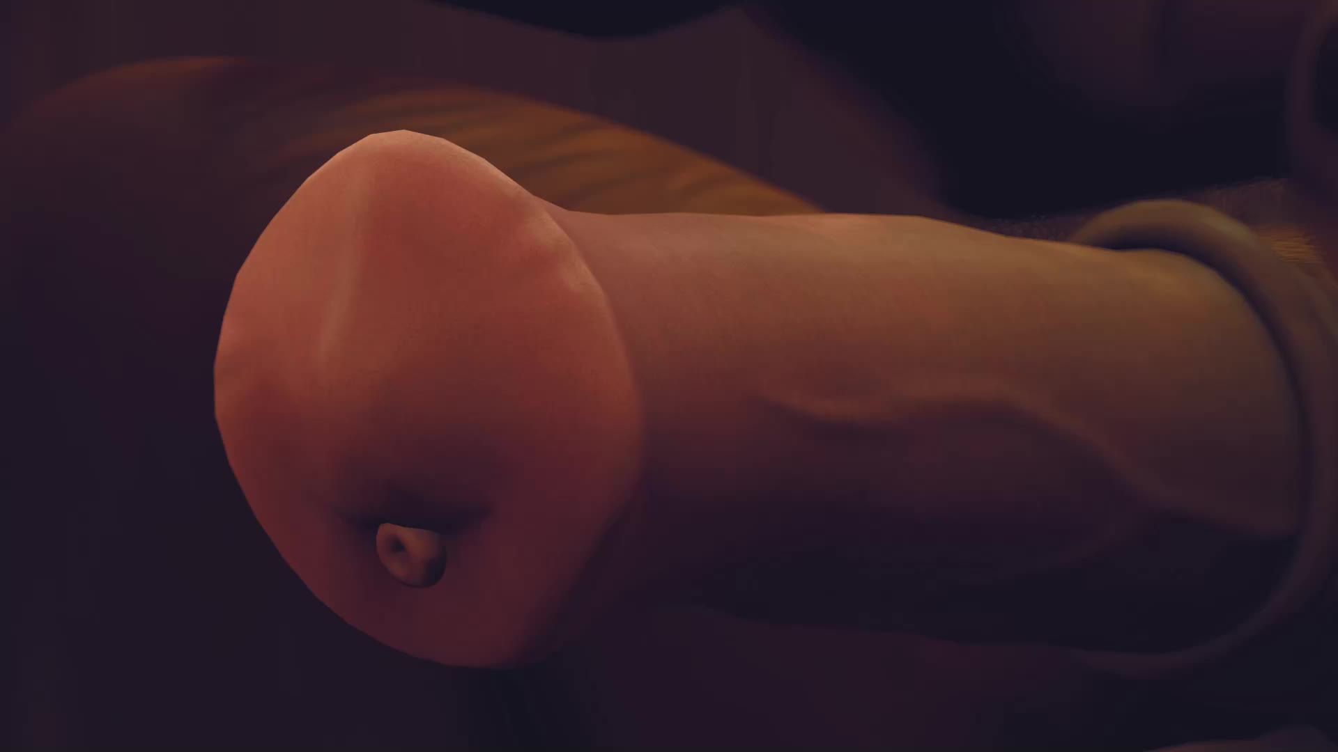 A slow motion horse cock becoming erect, what more could you ask for?
