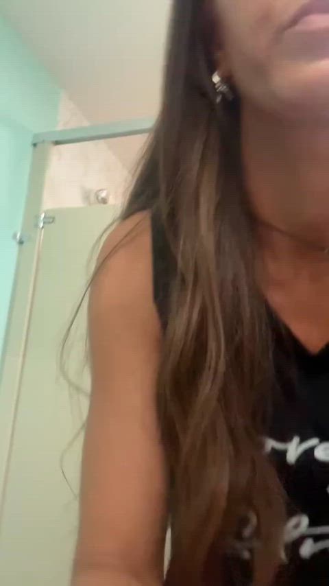 In the gym locker room. Maybe I’ll get caught soon.