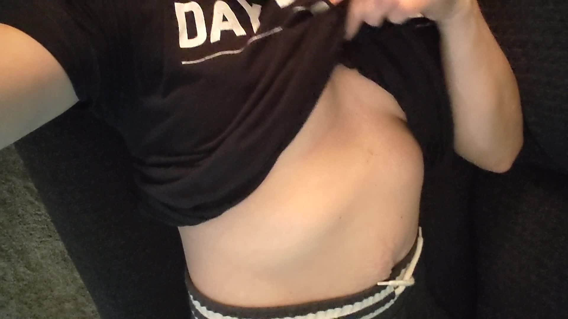 Just laying here tonight playing with my boobs, wishing You were.