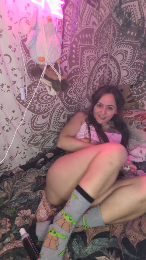 Stuffing my panties inside myself like a good girl ☺️