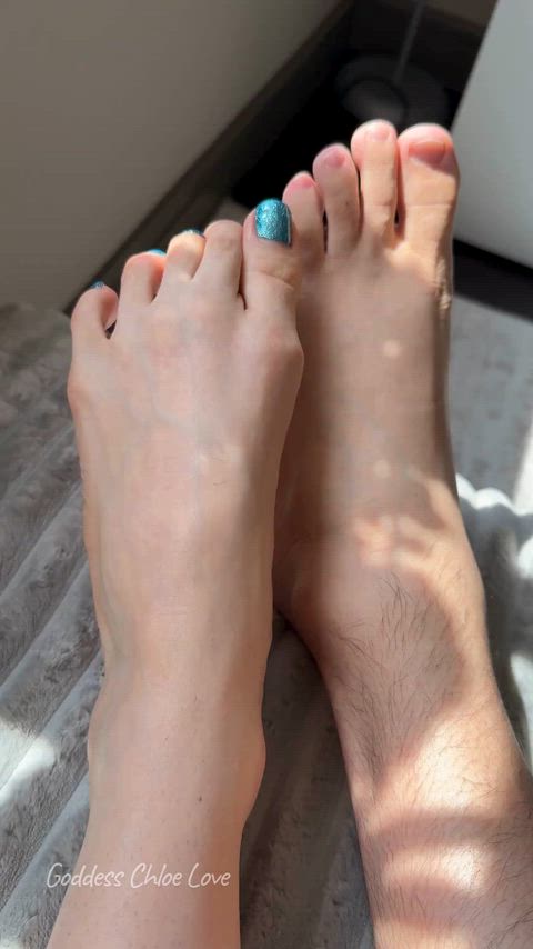 get on all fours and start worshiping our feet.