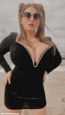 Big Tits Boobs Bouncing Tits Chubby Cleavage Compilation Dress TikTok Porn GIF by duromami