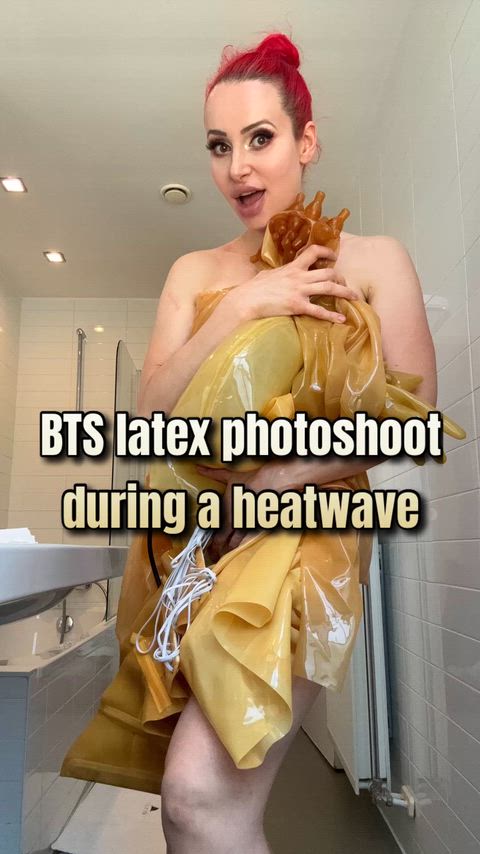 Behind The Scenes Big Tits Fetish Kinky Latex Latex Gloves OnlyFans Rubber Tits Porn GIF by missfetilicious