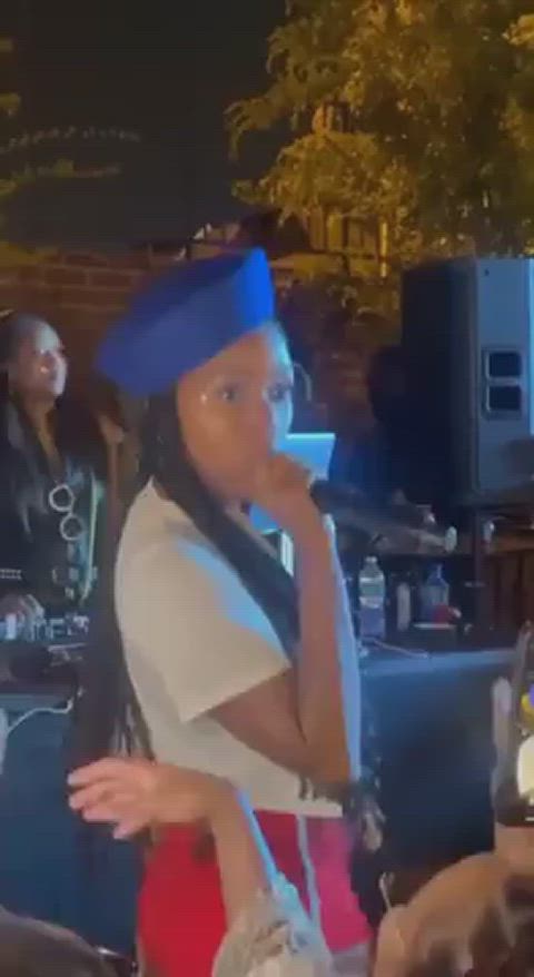 Janelle Monae showing her tits