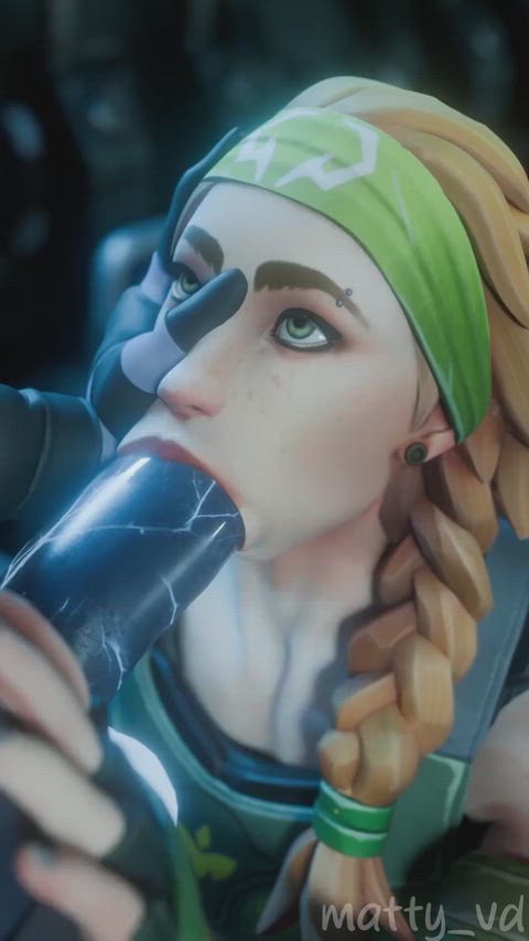 Skye letting Omen use her mouth --- (matty_vd)