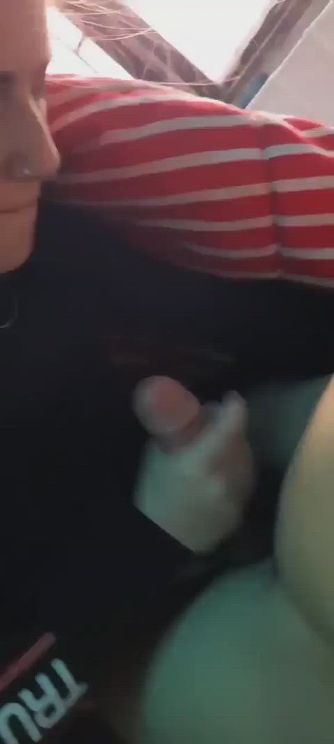 When your girlfriend gives you a handjob