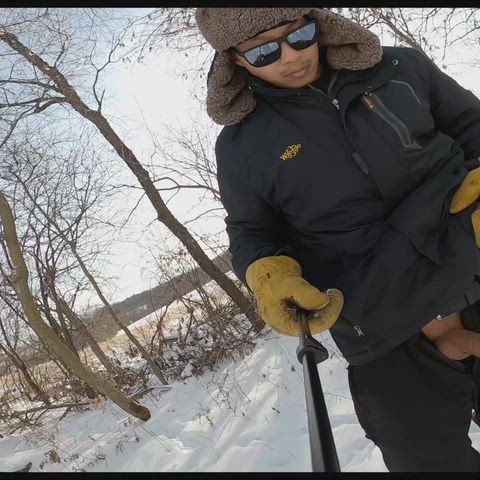 Hauling some firewood for my stove