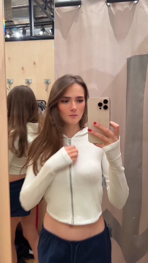 I don’t mind being watched in the fitting room