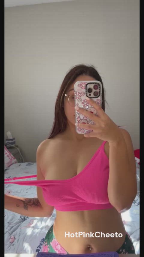 Amateur Boobs CamSoda Glasses Latina Natural Tits Selfie Small Tits Tits Titty Drop Porn GIF by camsoda