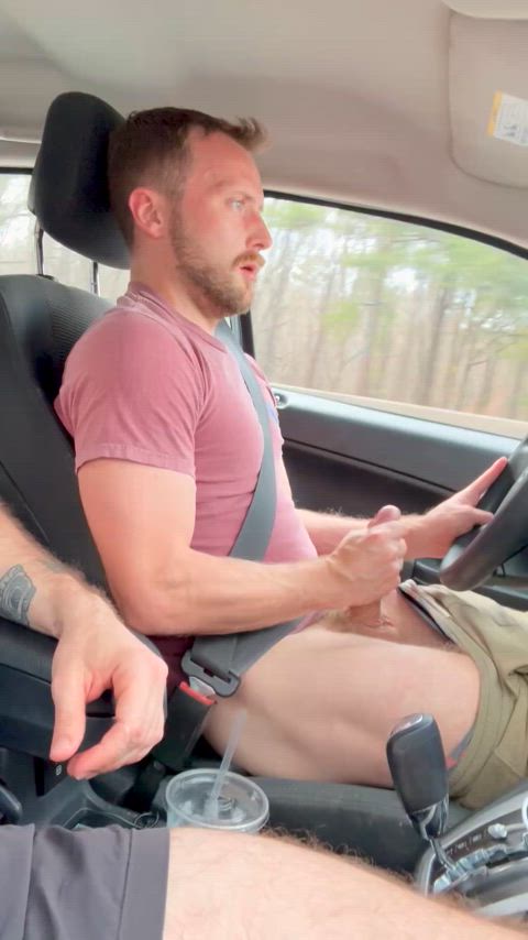 I came all over the steering wheel 💦