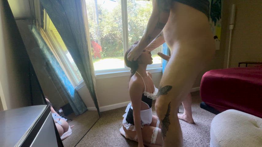 her first face fuck scene!