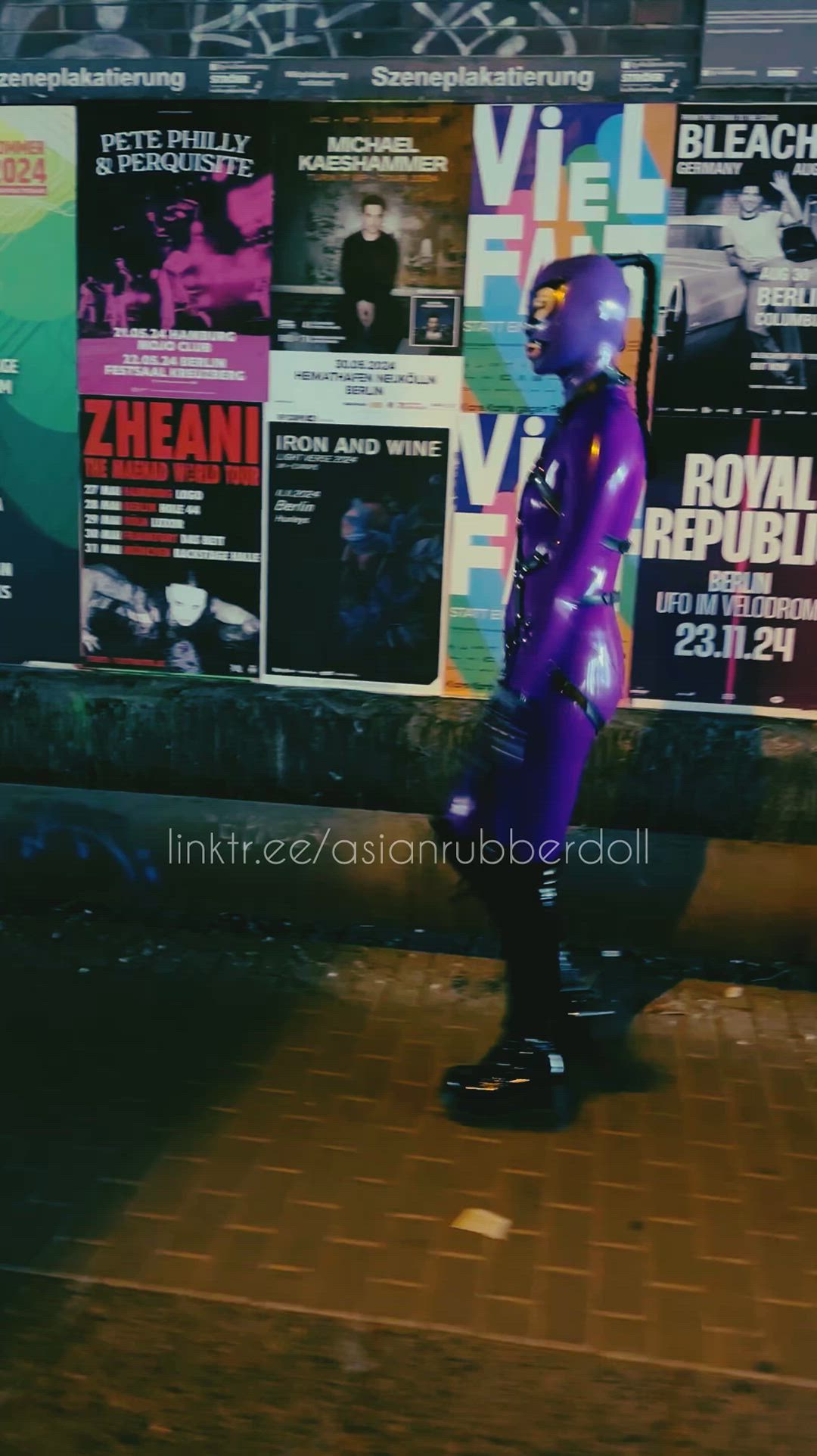 Asian, Boots, Catsuit, Fetish, Latex, Latex Gloves
