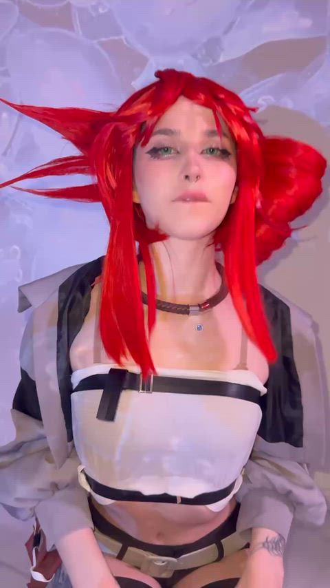 Alt Babe Cosplay NSFW OnlyFans Red Hair Solo Tease Teasing belly Porn GIF by mystpetal