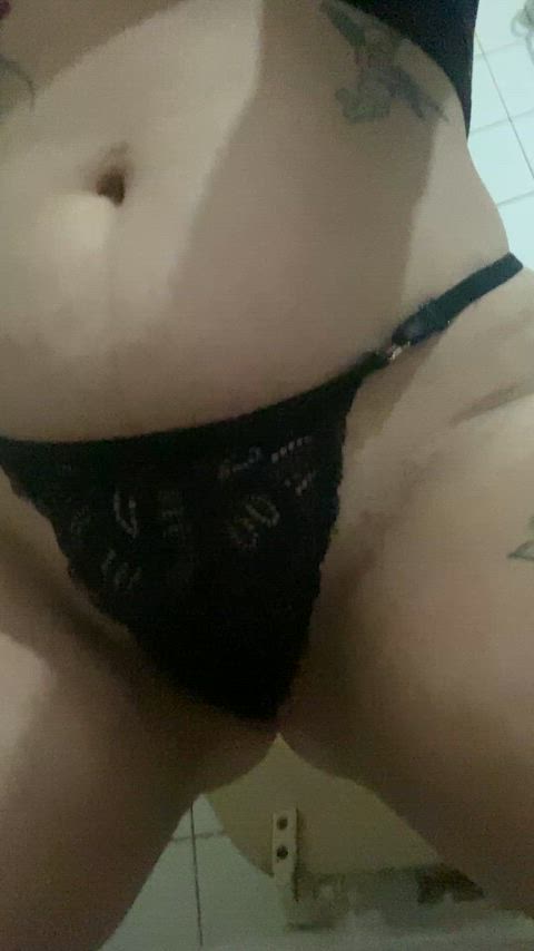 My last pee of the night and I didn't even get to take my panties off, I have to sleep with wet panties 🥺😈