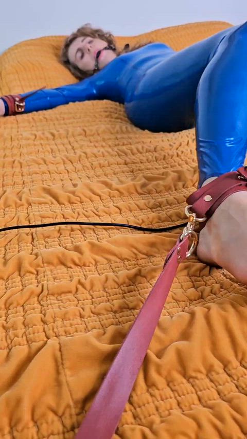 All bound up in my prettiest catsuit