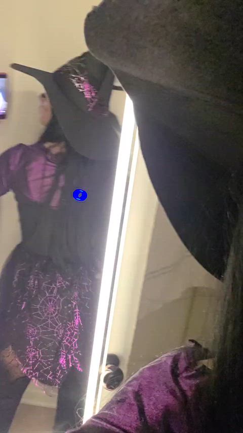 Just a little bad witch getting caught in her own web thumbnail