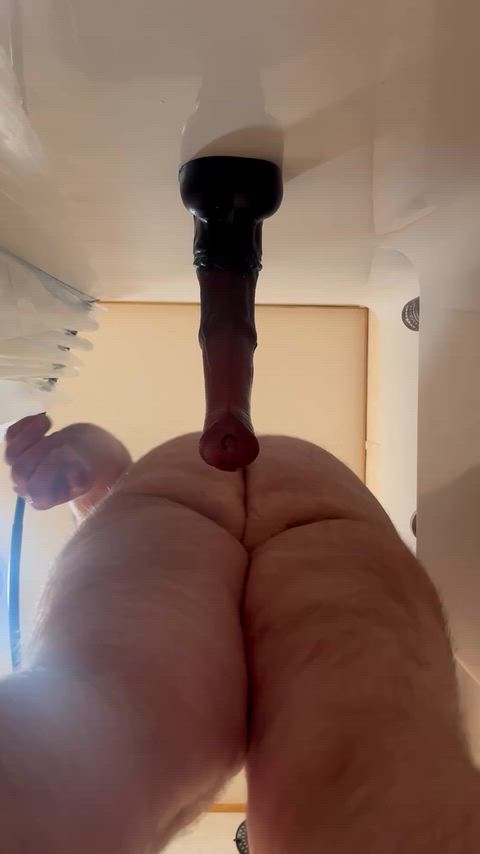 Horse cock in the shower