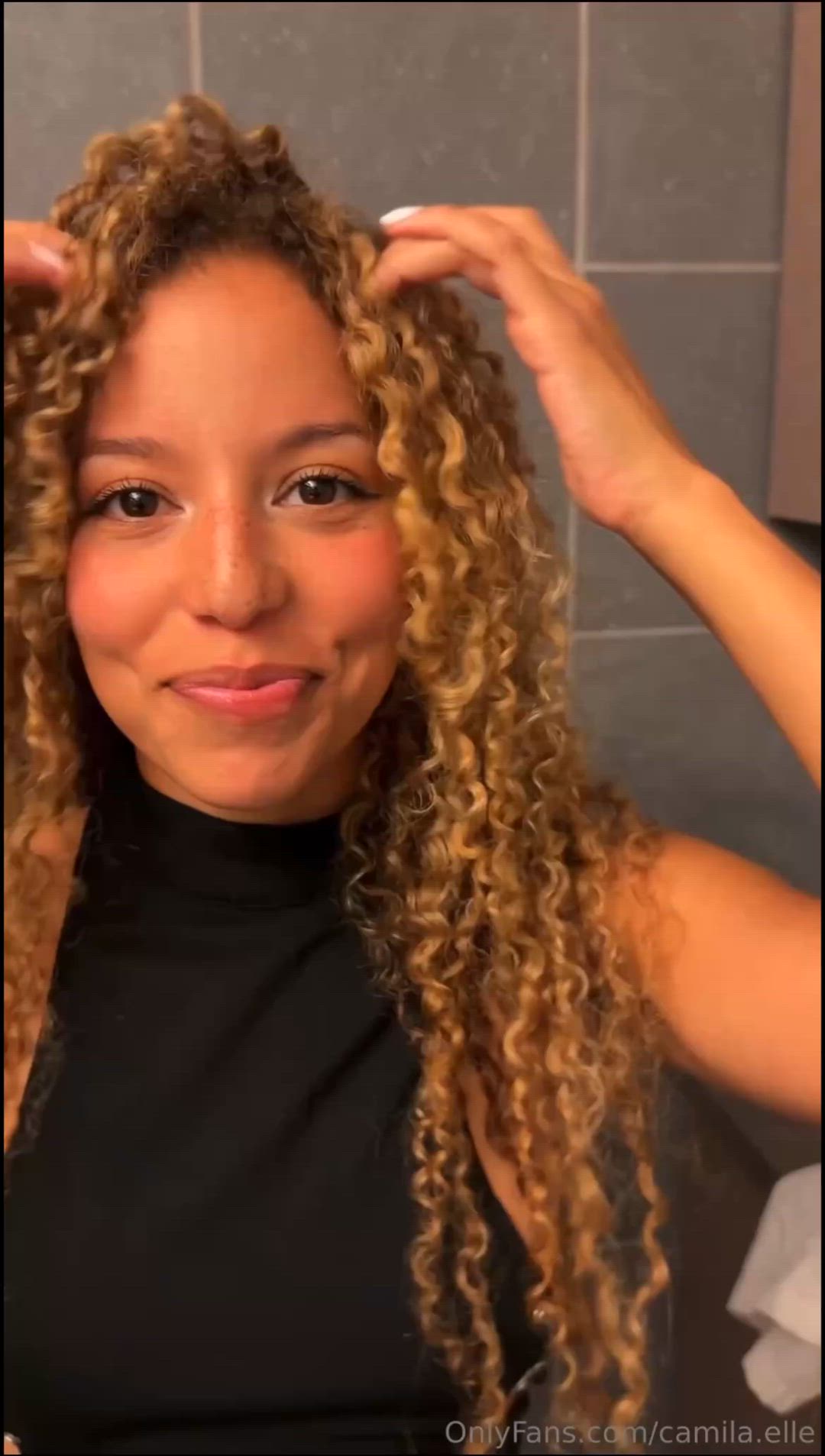 Big Ass, Blonde, Blowjob, Bubble Butt, Curly Hair, Curvy