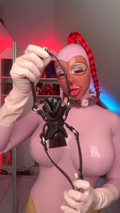 Ball Gagged Fetish Gag Gag Reflex Gagged Gagging Kinky Latex Latex Gloves Rubber Porn GIF by missfetilicious