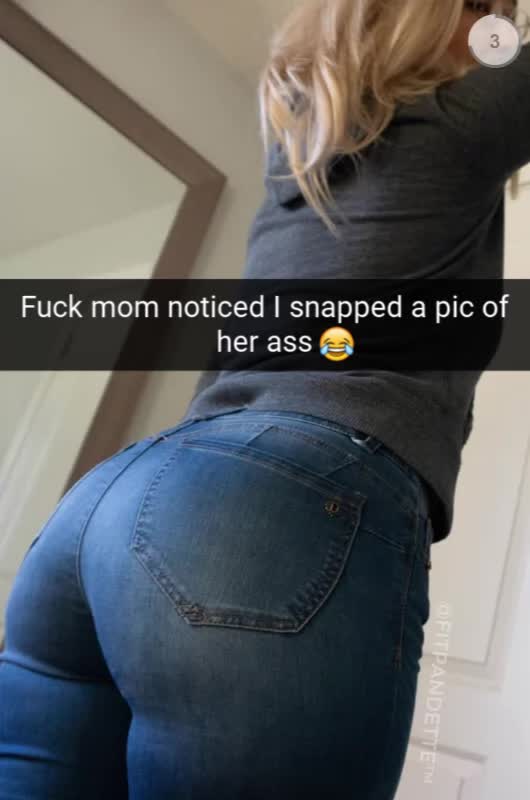 Shit...! Mom noticed me.