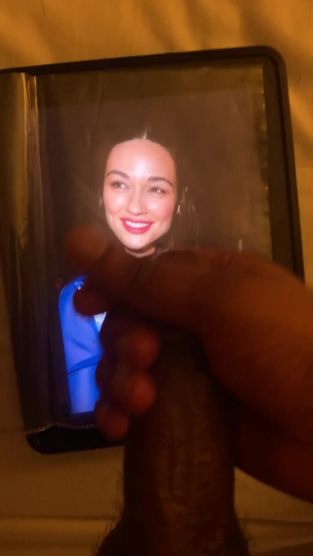 Crystal Reed blasted by my Swamp Thing!