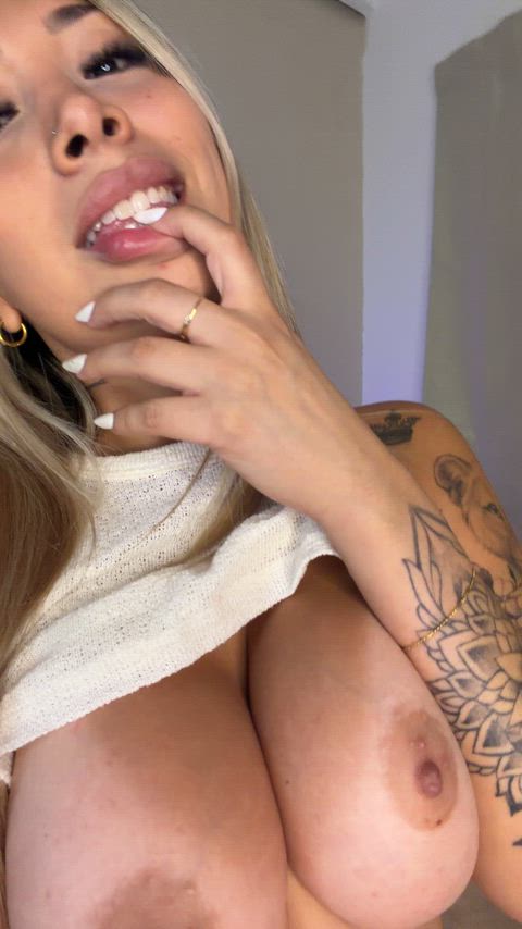 My nipples should be in your mouth