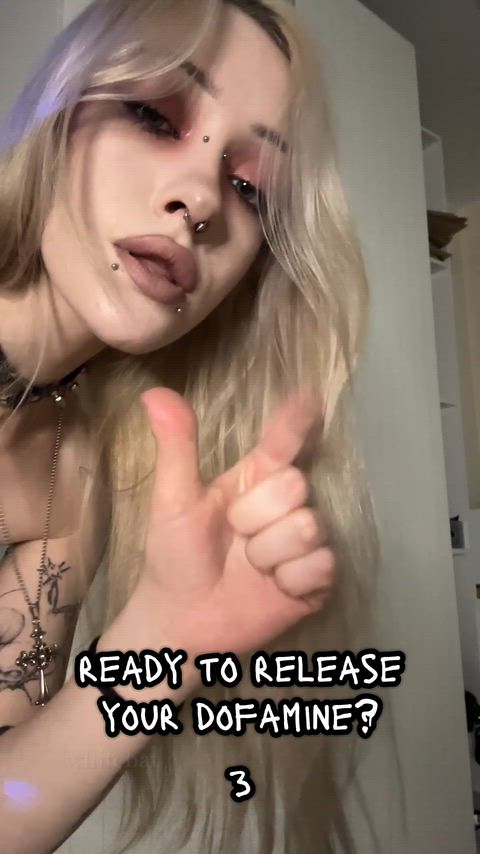 Amateur Big Ass Blonde Cute Goth Petite Tattooed Tease Thick punk Porn GIF by whitebat
