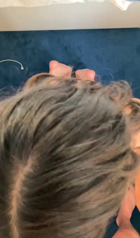 Endless cum on her ass