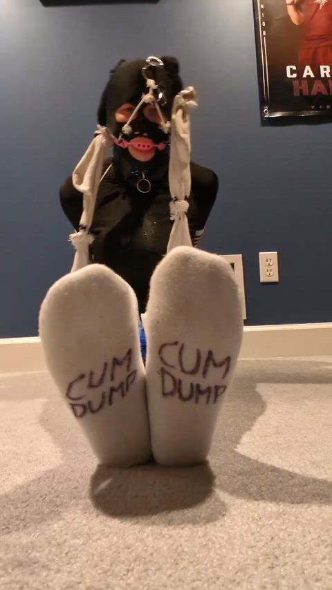 Comfy socks and ball gag