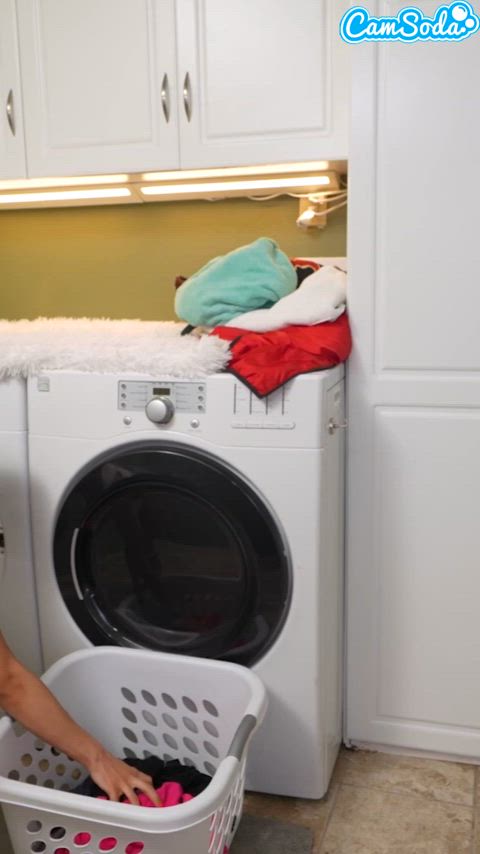 Busty Step Sister Gets Caught Masturbating And Fucked In The Laundry Room