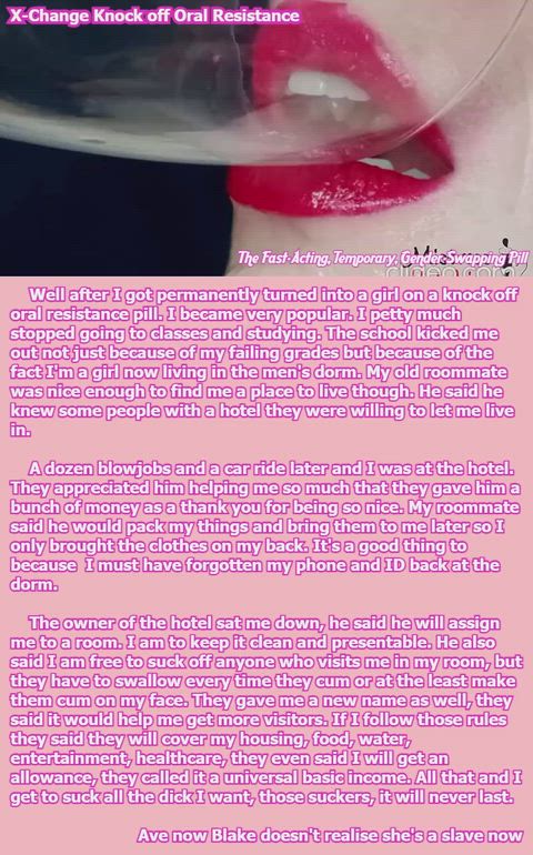 Blake doesn't realize she's a slave, probably doesn't mind it either