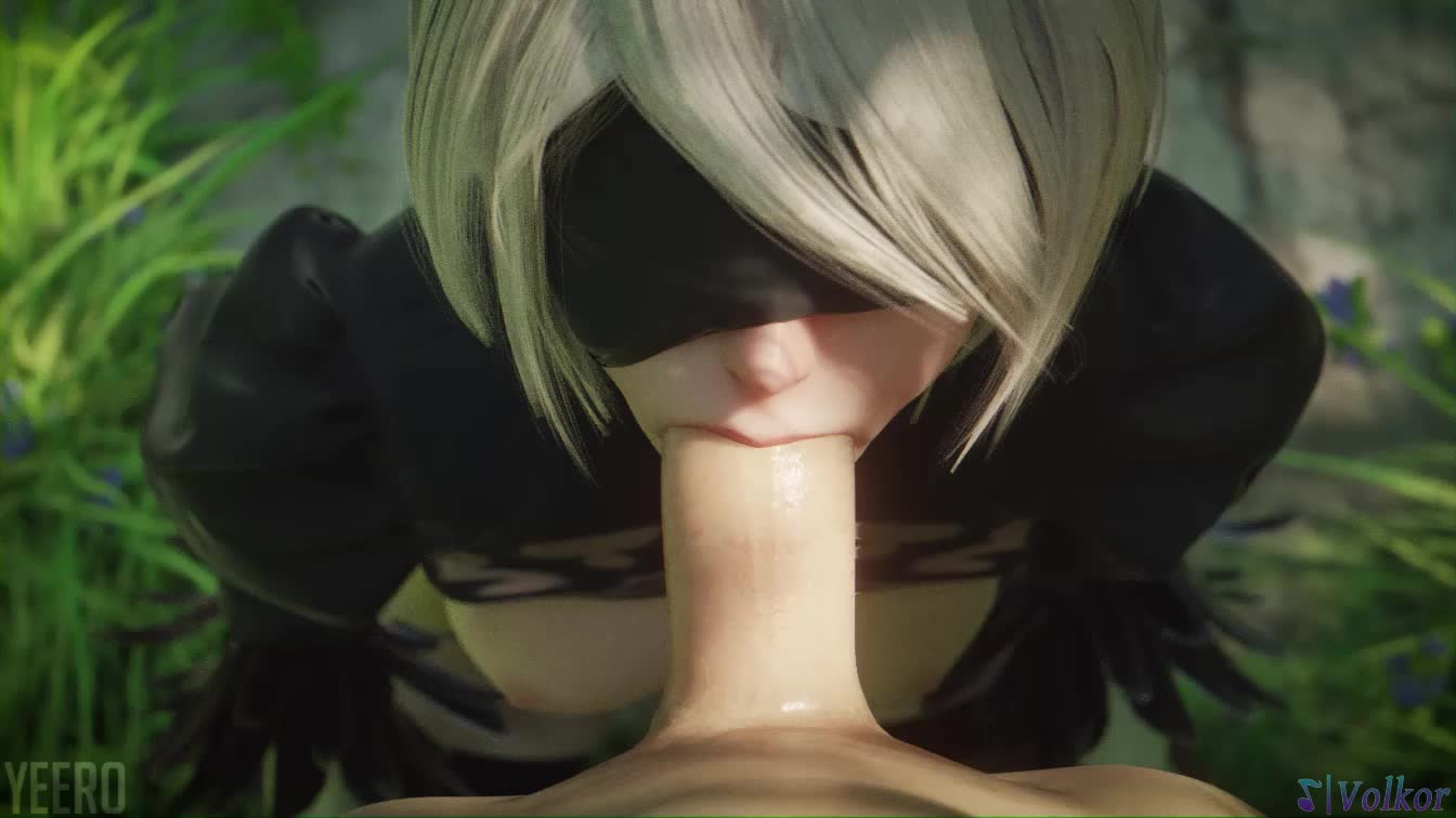 2B sucking dick