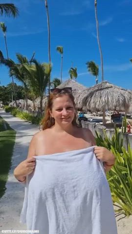 Big Tits Boobs Bouncing Tits Compilation Exhibitionist Flashing NSFW Natural Tits Public Porn GIF by duromami