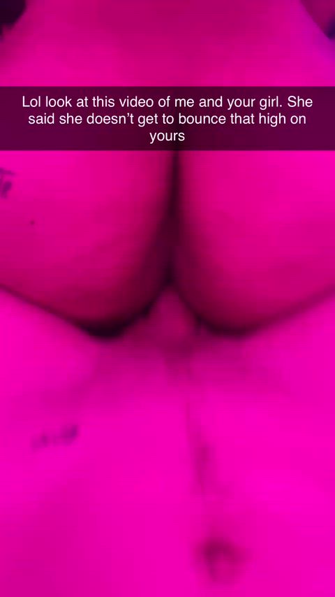 Her pussy hugs my cock tighter than yours too😏