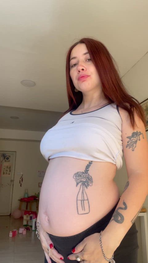 That little belly was starting to grow