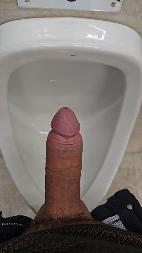 Jacking off at the work bathroom