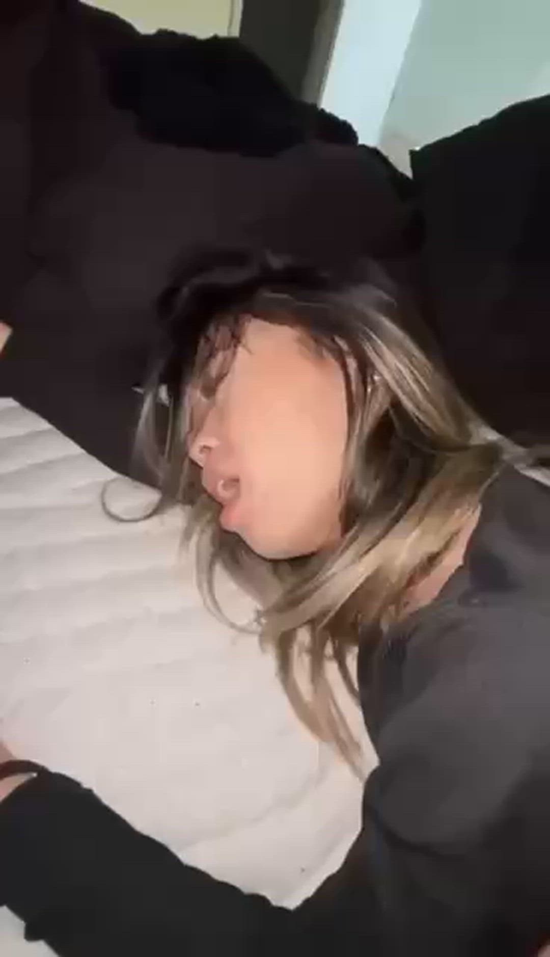 Stretching out this tight asian pussy