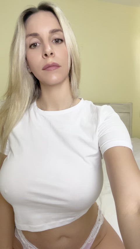 Babe Big Tits Blonde Boobs NSFW Nude OnlyFans Pale Pussy Tits Porn GIF by blondiewithtiddies