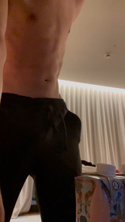 Vacation with the parents is so hard when you are horny and hung. Didn’t cum for a week